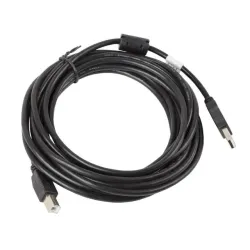 Kabel USB 2.0 Lanberg AM-BM Ferryt 5m czarny | PartsPC.pl