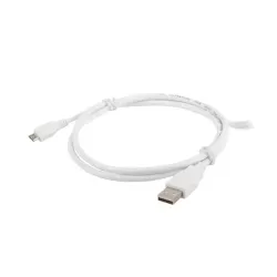 Kabel USB 2.0 Lanberg micro AM-MBM5P 1m biały | PartsPC.pl