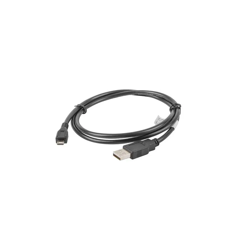 Kabel USB 2.0 Lanberg micro AM-MBM5P 1m czarny | PartsPC.pl