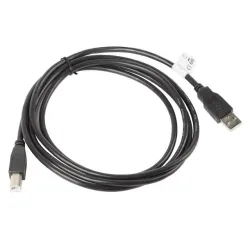 Kabel USB 2.0 Lanberg AM-BM 1,8m czarny | PartsPC.pl
