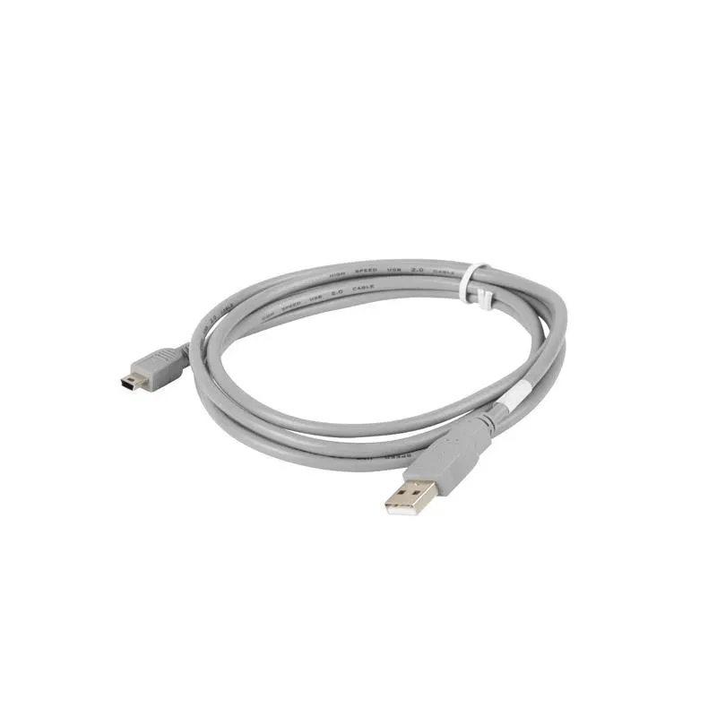 Kabel USB 2.0 Lanberg mini AM-BM5P(CANON) 1,8m szary | PartsPC.pl