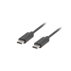 Kabel USB 2.0 Lanberg Type-C M/M 0,5m czarny | PartsPC.pl