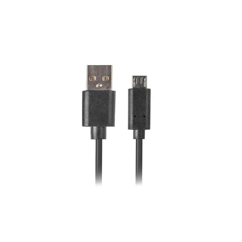 Kabel USB 2.0 Lanberg micro BM-AM 1,0m QC 3.0 czarny | PartsPC.pl