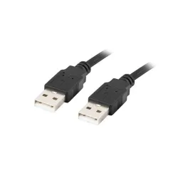 Kabel USB 2.0 Lanberg AM-AM 0,5m czarny | PartsPC.pl