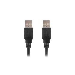 Kabel USB 2.0 Lanberg AM-AM 0,5m czarny | PartsPC.pl