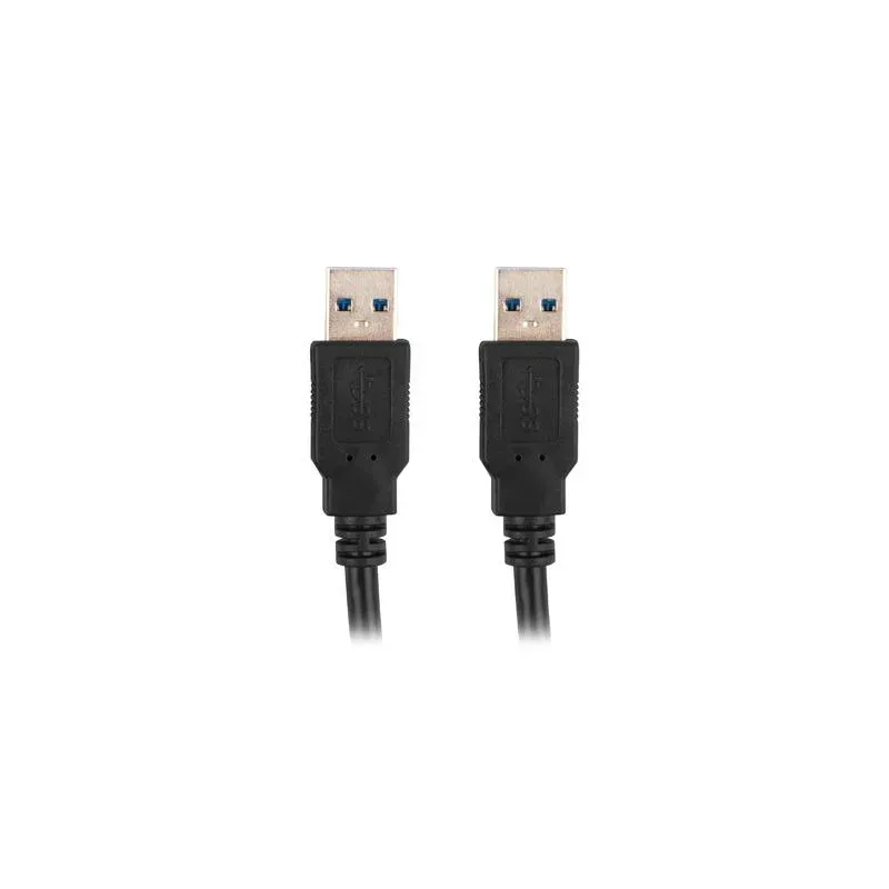 Kabel USB 3.0 Lanberg AM-AM 0,5m czarny | PartsPC.pl