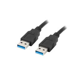 Kabel USB 3.0 Lanberg AM-AM 1m czarny | PartsPC.pl