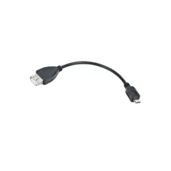 Kabel USB 2.0 Lanberg micro USB - USB-A M/F 2.0 0,15m | PartsPC.pl