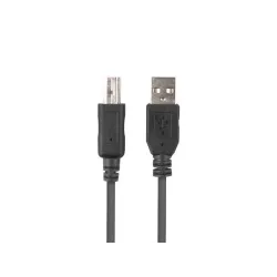 Kabel USB 2.0 Lanberg USB-A(M)- USB-B(M) 1m czarny | PartsPC.pl