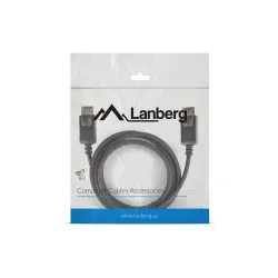Kabel DisplayPort Lanberg M/M 1,8m 4K v1.2 czarny | PartsPC.pl
