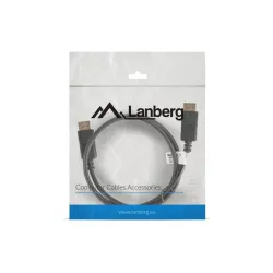 Kabel DisplayPort Lanberg M/M 1m 4K v1.2 czarny | PartsPC.pl