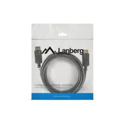 Kabel DisplayPort Lanberg M/M 3m 4K v1.2 czarny | PartsPC.pl