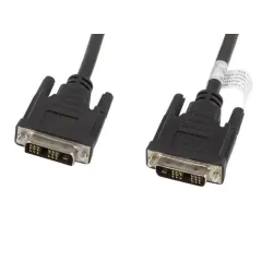 Kabel DVI Lanberg DVI-D (18+1) M/M 1,8m czarny | PartsPC.pl