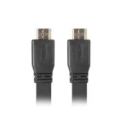 Kabel HDMI Lanberg M/M v2.0 1,8m czarny flat | PartsPC.pl