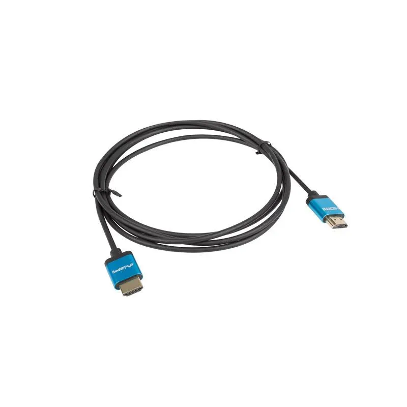 Kabel HDMI Lanberg M/M v2.0 0,5m 4K slim czarno-niebieski | PartsPC.pl