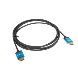 Kabel HDMI Lanberg M/M v2.0 1m 4K slim czarno-niebieski | PartsPC.pl