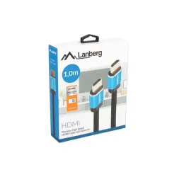 Kabel HDMI Lanberg M/M v2.0 1m czarny pełna miedź Box | PartsPC.pl
