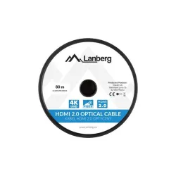 Kabel HDMI Lanberg M/M v2.0 80m czarny optyczny AOC | PartsPC.pl