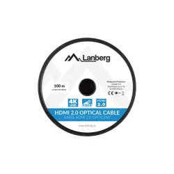 Kabel HDMI Lanberg M/M v2.0 100m czarny optyczny AOC | PartsPC.pl
