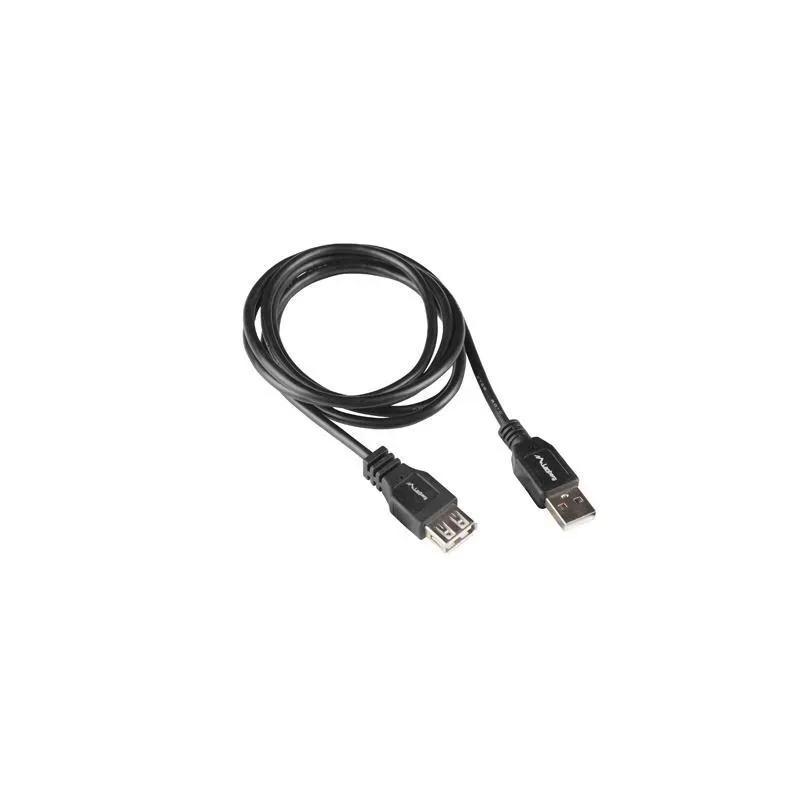 Przedłużacz USB-A Lanberg M/F 2.0 1m czarny box | PartsPC.pl