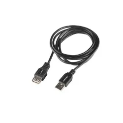 Przedłużacz USB-A Lanberg M/F 2.0 1.8m czarny box | PartsPC.pl