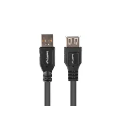 Przedłużacz USB-A Lanberg M/F 2.0 1.8m czarny box | PartsPC.pl