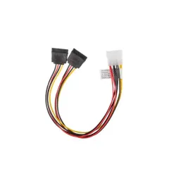 Kabel zasilający Lanberg Molex(M) - 2x SATA(F) 0,3m | PartsPC.pl