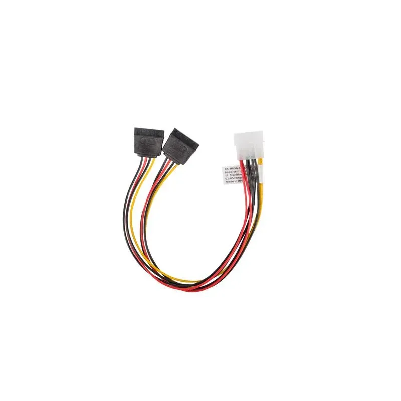 Kabel zasilający Lanberg Molex(M) - 2x SATA(F) 0,3m | PartsPC.pl