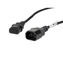 Przedłużacz kabla zasilającego Lanberg IEC 320 C13 - C14 | PartsPC.pl