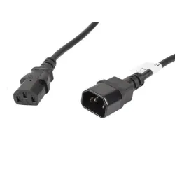 Przedłużacz kabla zasilającego Lanberg IEC 320 C13 - C14 | PartsPC.pl