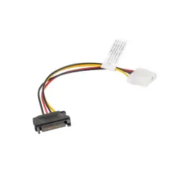 Kabel adapter Lanberg SATA zasilający(M) - Molex(F) 0,15m | PartsPC.pl