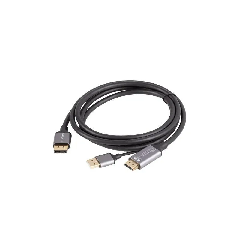 Kabel adapter Lanberg HDMI (M) - Displayport (M) 1,8M 4K | PartsPC.pl