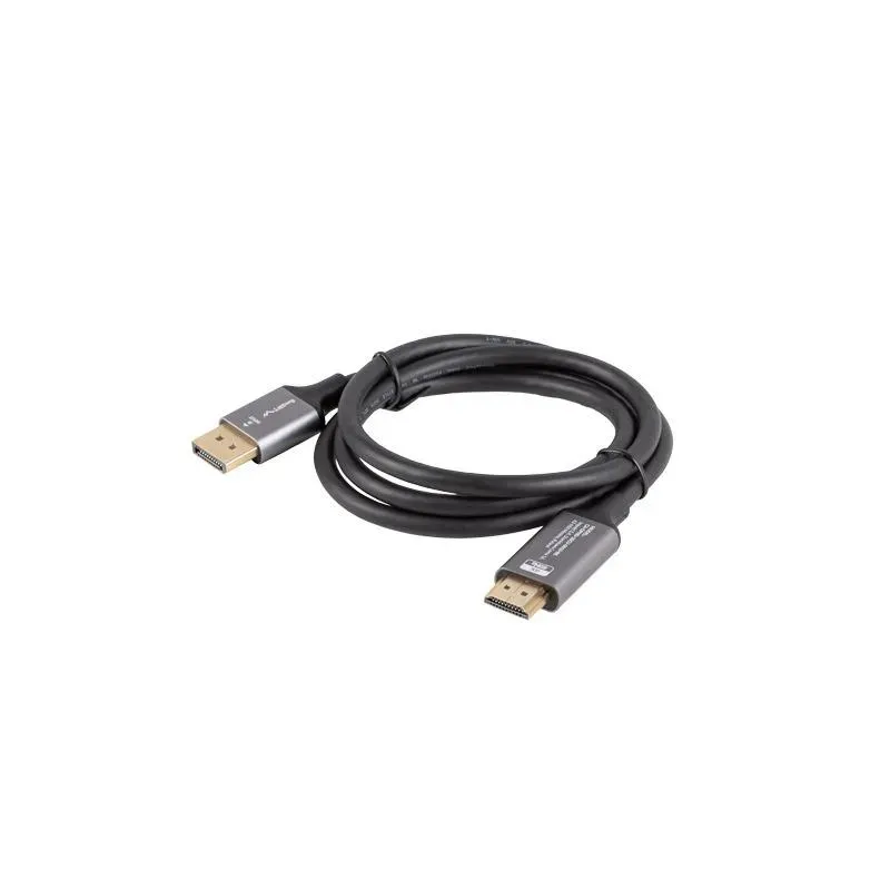 Kabel adapter Lanberg Displayport (M) - HDMI (M) 1M 4K | PartsPC.pl