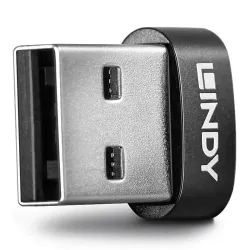 Adapter USB 2.0 LINDY Typ A na Typ C czarny | PartsPC.pl