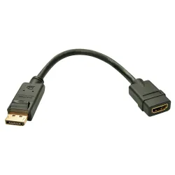 Konwerter DisplayPort do HDMI LINDY czarny | PartsPC.pl