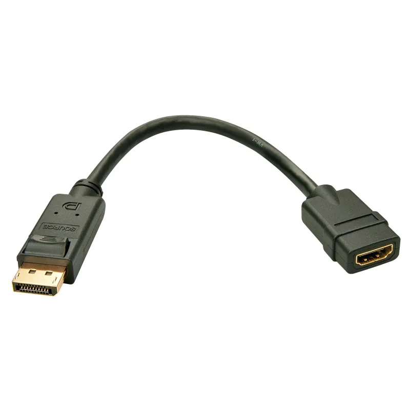 Konwerter DisplayPort do HDMI LINDY czarny | PartsPC.pl