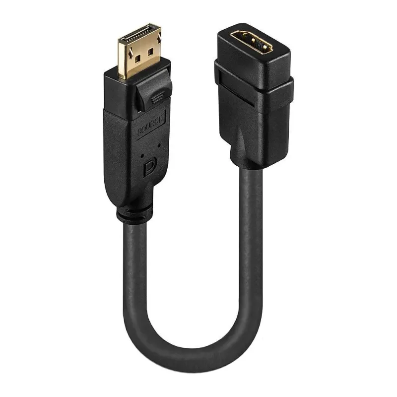Konwerter DisplayPort do HDMI LINDY czarny | PartsPC.pl