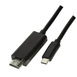 Kabel adapter LogiLink UA0329 USB-C - HDMI 2.0, czarny | PartsPC.pl