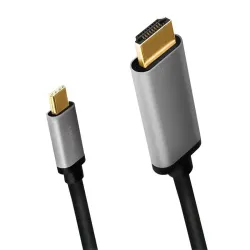 Kabel adapter LogiLink CUA0101 USB-C - HDMI, 4K, czarny | PartsPC.pl