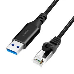 Kabel adapter LogiLink CU0407 Ethernet USB 3.0, A/M do | PartsPC.pl
