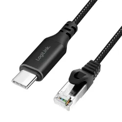 Kabel adapter LogiLink CU0414 Ethernet USB 3.2, C/M do | PartsPC.pl