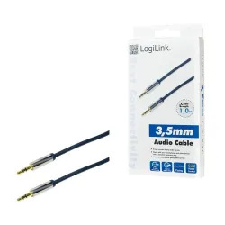 Kabel audio stereo LogiLink CA10100 3,5 mm, M/M, 1m, | PartsPC.pl