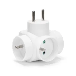 Rozgałęźnik sieciowy MONTIS MT028-WH potrójny biały | PartsPC.pl