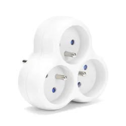 Rozgałęźnik sieciowy MONTIS MT151-WH potrójny biały | PartsPC.pl