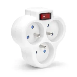 Rozgałęźnik sieciowy MONTIS MT150-WH potrójny z | PartsPC.pl