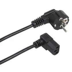 Kabel zasilający kątowy Maclean MCTV-851 3 pin 1,5m wtyk | PartsPC.pl
