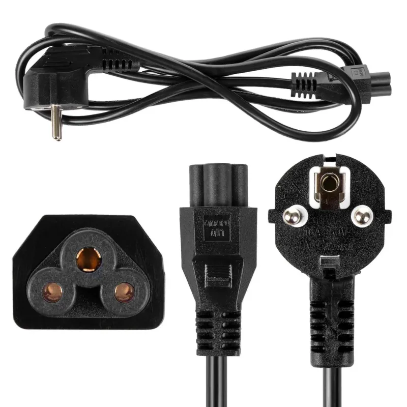 Kabel zasilający typu koniczynka Maclean MCTV-857, 3 | PartsPC.pl