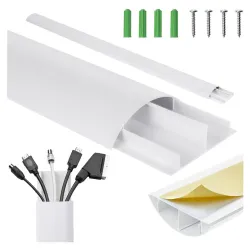 Listwa maskująca do kabli Maclean MC-814 W, 62x20x750mm, | PartsPC.pl