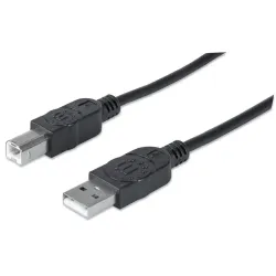 Kabel Manhattan USB 2.0 AM-BM do drukarki, ekaranowany | PartsPC.pl