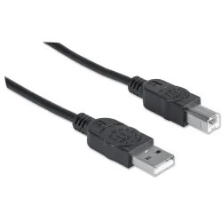 Kabel Manhattan USB 2.0 AM-BM do drukarki, ekaranowany | PartsPC.pl